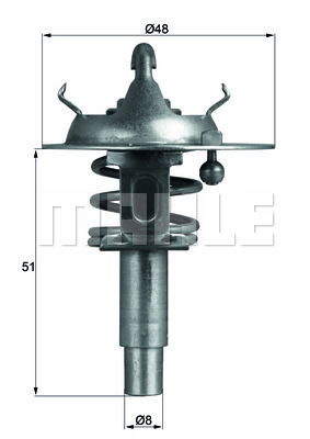 Thermostat, Kühlmittel Mahle Original TX 106 90D von Mahle Original