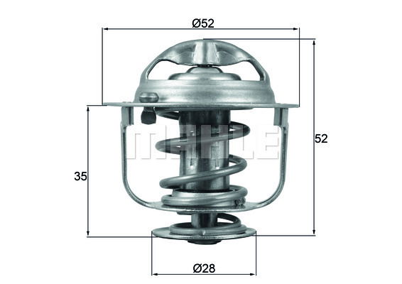 Thermostat, Kühlmittel Mahle Original TX 165 88D von Mahle Original