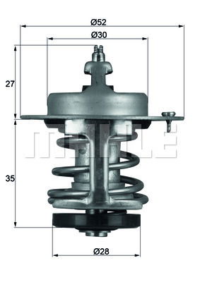 Thermostat, Kühlmittel Mahle Original TX 69 79 von Mahle Original