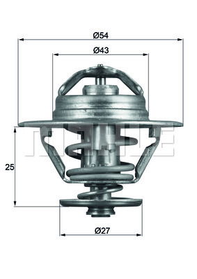 Thermostat, Kühlmittel Mahle Original TX 93 74D von Mahle Original