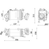 Ansaugluftkühler MAHLE CI 659 000P von Mahle