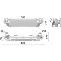 Ansaugluftkühler MAHLE CI 660 000P von Mahle