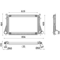 Ansaugluftkühler MAHLE CI 667 000P von Mahle