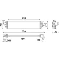 Ansaugluftkühler MAHLE CI 669 000P von Mahle