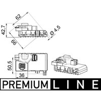 Regler, Innenraumgebläse MAHLE ABR 63 000P von Mahle