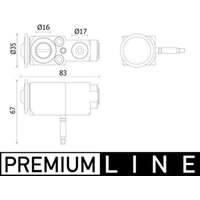 Expansionsventil, Klimaanlage MAHLE AVE 140 000P von Mahle