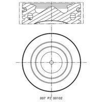 Kolben MAHLE 007 PI 00102 000 von Mahle