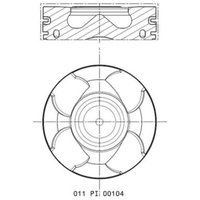 Kolben MAHLE 011 PI 00104 000 von Mahle