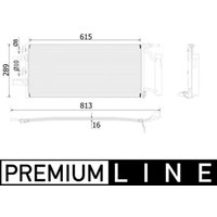 Kondensator, Klimaanlage MAHLE AC 893 000P von Mahle