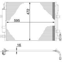 Kondensator, Klimaanlage MAHLE AC 273 000S von Mahle