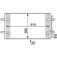 Kondensator, Klimaanlage BEHR MAHLE AC 290 000S von Mahle