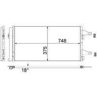 Kondensator, Klimaanlage MAHLE AC 363 000S von Mahle