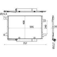 Kondensator, Klimaanlage MAHLE AC 369 000S von Mahle