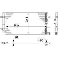 Kondensator, Klimaanlage BEHR MAHLE AC 4 000S von Mahle