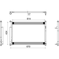 Kondensator, Klimaanlage MAHLE AC 490 000S von Mahle