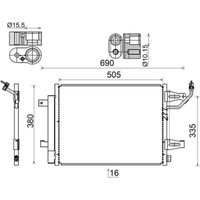 Kondensator, Klimaanlage MAHLE AC 509 000S von Mahle