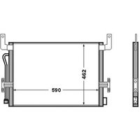 Kondensator, Klimaanlage MAHLE AC 524 000S von Mahle