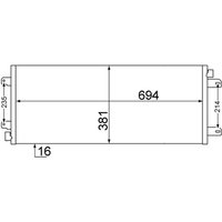 Kondensator, Klimaanlage MAHLE AC 527 000S von Mahle