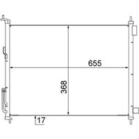 Kondensator, Klimaanlage BEHR MAHLE AC 558 000S von Mahle