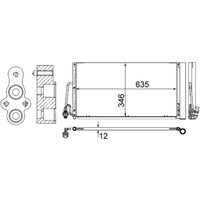 Kondensator, Klimaanlage MAHLE AC 590 000S von Mahle