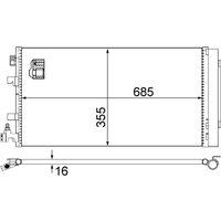 Kondensator, Klimaanlage BEHR MAHLE AC 630 000S von Mahle