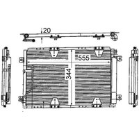 Kondensator, Klimaanlage BEHR MAHLE AC 713 000S von Mahle