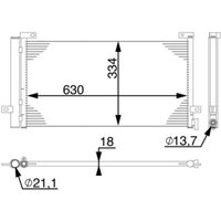 Kondensator, Klimaanlage MAHLE AC 74 000S von Mahle