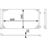 Kondensator, Klimaanlage MAHLE AC 751 000S von Mahle