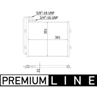 Kondensator, Klimaanlage MAHLE AC 940 000P von Mahle