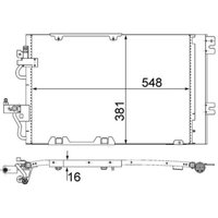 Kondensator, Klimaanlage MAHLE AC 378 000S von Mahle