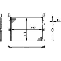 Kondensator, Klimaanlage MAHLE AC 673 000S von Mahle