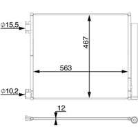 Kondensator, Klimaanlage MAHLE AC 78 000S von Mahle