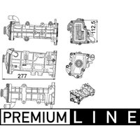 Kühler, Abgasrückführung MAHLE CE 23 000P von Mahle