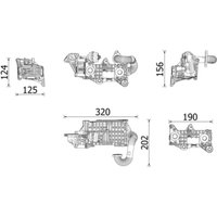 Kühler, Abgasrückführung MAHLE CE 43 000P von Mahle