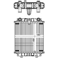 Kühler, Motorkühlung MAHLE CR 1202 000P von Mahle