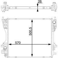 Kühler, Motorkühlung MAHLE CR 1363 000S von Mahle