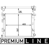 Kühler, Motorkühlung MAHLE CR 1407 000P von Mahle