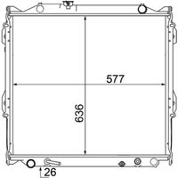 Kühler, Motorkühlung MAHLE CR 1528 000S von Mahle