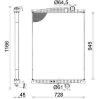 Kühler, Motorkühlung MAHLE CR 2096 000S von Mahle