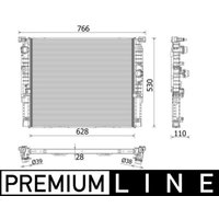 Kühler, Motorkühlung MAHLE CR 2215 000P von Mahle