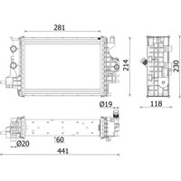 Kühler, Motorkühlung MAHLE CR 2634 000P von Mahle