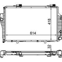 Kühler, Motorkühlung BEHR MAHLE CR 307 000S von Mahle