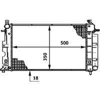 Kühler, Motorkühlung MAHLE CR 643 000S von Mahle