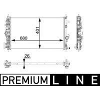 Kühler, Motorkühlung MAHLE CR 927 000P von Mahle