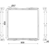 Kühler, Motorkühlung MAHLE CR 2151 001S von Mahle