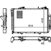 Kühler, Motorkühlung MAHLE CR 485 000S von Mahle