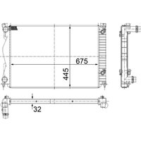 Kühler, Motorkühlung MAHLE CR 790 000S von Mahle