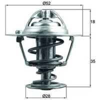 Thermostat MAHLE TX 184 78D von Mahle