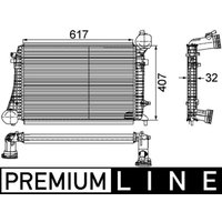 Ladeluftkühler MAHLE CI 166 000P von Mahle