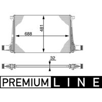 Ladeluftkühler MAHLE CI 220 000P von Mahle